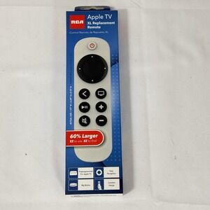 RCA APPLE TV Replacement Remote XL 60% Larger Easy To See Easy To Find